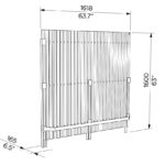 Cache conteneurs 1er segment L1600mm TROUANS plan