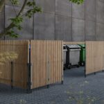 Cache-conteneurs bois de connection L1600mm THORS -