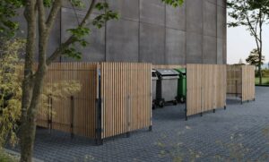 Cache-conteneurs bois de connection L1600mm THORS -