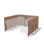 Cache-conteneurs bois de connection L2760mm BLIGNY-