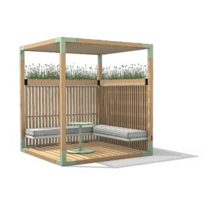 Espace détente Pergola en bois JOUCAS