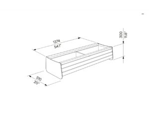 Jardinière bac double 2 x 35L PÉRIGUEUX