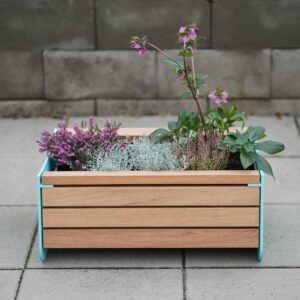 Jardinière compacte bois et acier BOURGNAC