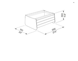 Jardinière compacte bois et acier BOURGNAC