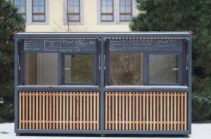 Kiosque bois et acier GIGONDAS (3)