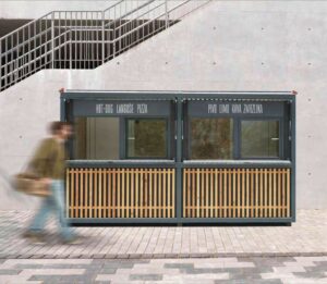 Kiosque bois et acier GIGONDAS (4)