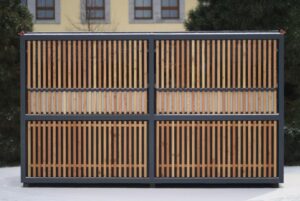 Kiosque bois et acier GIGONDAS (7)