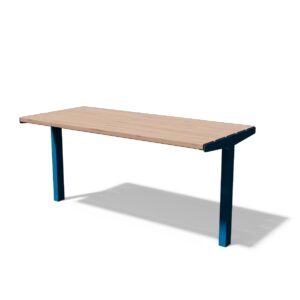 Table avec lames bois horizontales L1500mm BOUSSAY