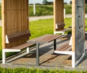 Table pratique bois et acier pour picnic L1800mm OLONNE (3)
