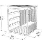 Y6-SET1103 bureau jardinières