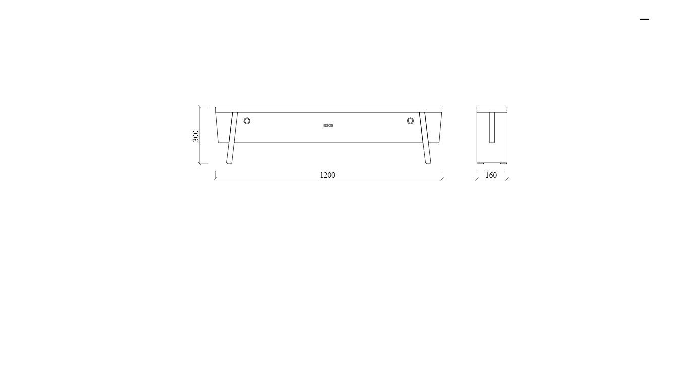 Banc bois FSC extérieur CAMPI