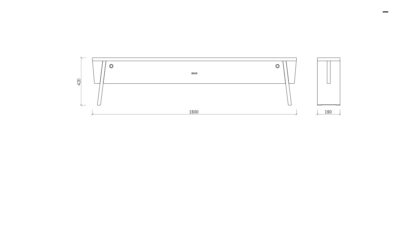 Banc bois massif durable CANARI