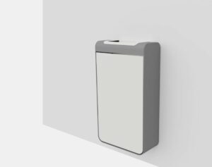 Corbeille de propreté simple murale LOUBIENG .