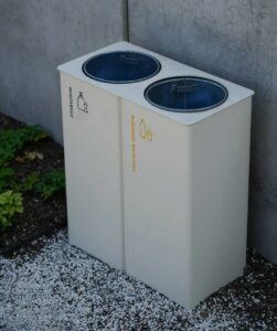 Corbeille de tri simple tout acier 2x38L VILLETELLE (7)