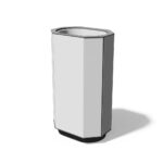 Corbeille simple acier 61 litres APREMONT