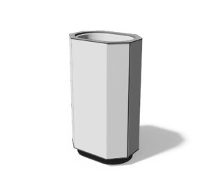 Corbeille simple acier 61 litres APREMONT