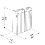 I20-2001 Corbeille bois 2x45L plan