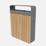 I20-2011 Corbeille bois 2x45L couvercle 2
