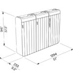 I20-3001 Corbeille bois 3x45L plan