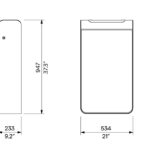 I20-5401 corbeille acier 60L plan