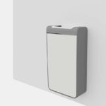 I20-5406 corbeille acier 60L fixation murale
