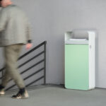 I20-5411 corbeille acier 60L couvercle