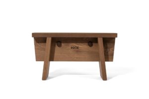Petit tabouret bas bois massif CALVI