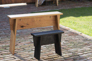 Petite console bois massif terrasse ERSA