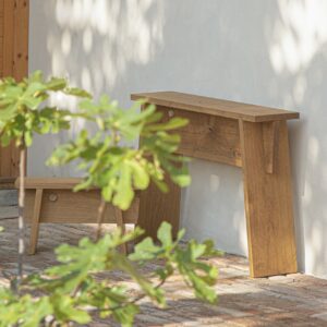 Petite console bois massif terrasse ERSA
