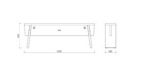 STK220 Banc bois plan