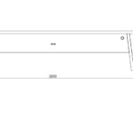 STK230 banc 1800mm plan