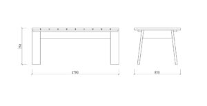 STK910 Table 1790mm plan