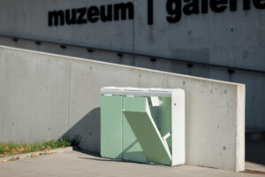 Tri sélectif 3 flux 45L tout acier PAU-