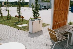 Tri sélectif acier 3 flux sans couvercle LIAUSSON --