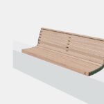 Banc bois sur muret ANDERNOS