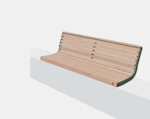 Banc bois sur muret ANDERNOS