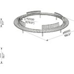 Banc circulaire R2000 avec dossiers ORVAULT plan