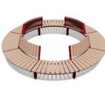 Banc circulaire avec dossiers VERTOU