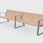 Banc double avec accoudoirs ROYAN-