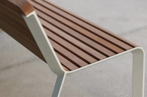 Banc simple alliage aluminium DAX -