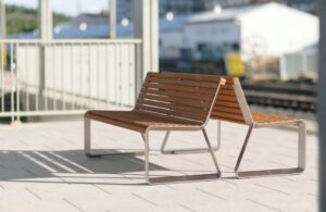 Banc simple alliage aluminium DAX-