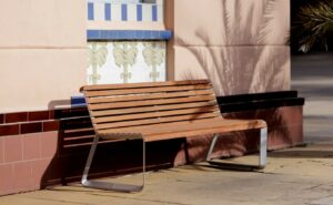 Banc simple alliage aluminium DAX _