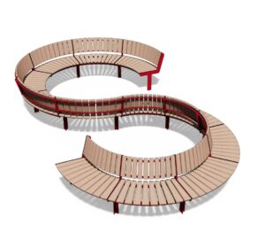 Banc S avec dossiers LE MANS