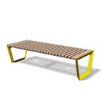 Banc élégant en fonte et bois VEYRIER .