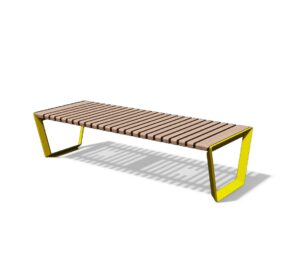 Banc élégant en fonte et bois VEYRIER .