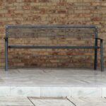 Banc tout métal accoudoirs 1800mm ALÈS