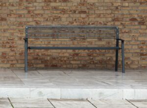 Banc tout métal accoudoirs 1800mm ALÈS
