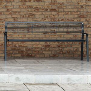 Banc tout métal accoudoirs 1800mm ALÈS