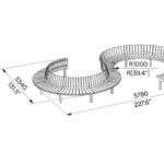 LE MANS Banc S avec dossiers plan