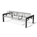 U1-490 Banc double tout acier SAVENAY